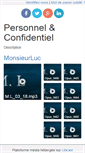 Mobile Screenshot of personnelconfidentiel.libcast.com